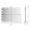 Oglinda Trofa, metal, MDF, sticla, alba, L.80 cm, MILD000068-WH