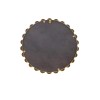 Oglinda Elena, metal, sticla, aurie, D.38 cm, MILD000072-GL