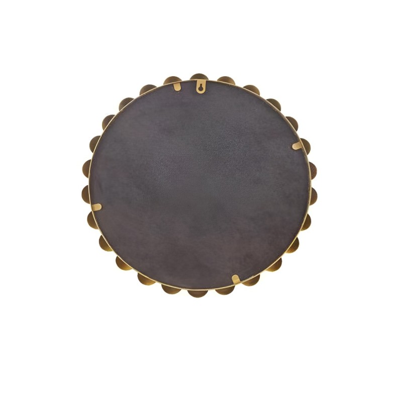 Oglinda Elena, metal, sticla, aurie, D.38 cm, MILD000072-GL