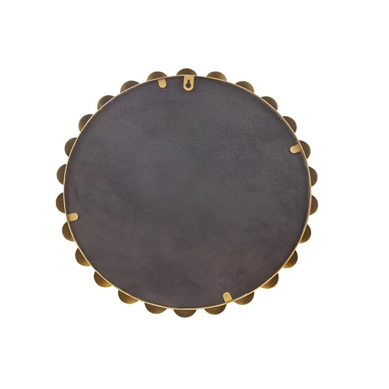 Oglinda Elena, metal, sticla, aurie, D.47 cm, MILD000073-GL