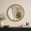 Oglinda Elena, metal, sticla, aurie, D.47 cm, MILD000073-GL