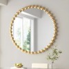 Oglinda Elena, metal, sticla, aurie, D.52 cm, MILD000074-GL