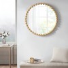 Oglinda Elena, metal, sticla, aurie, D.52 cm, MILD000074-GL
