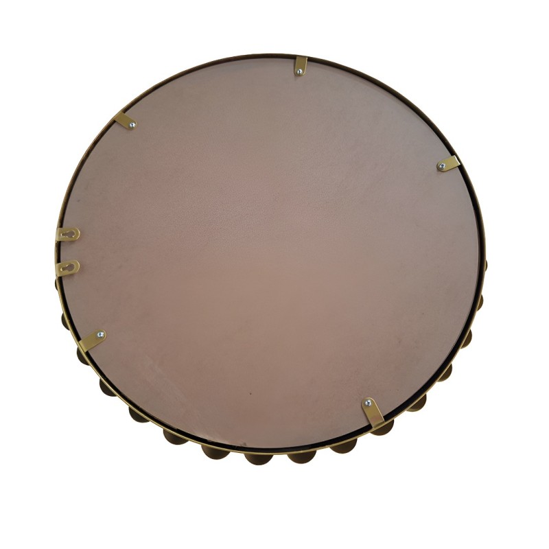 Oglinda Elena, metal, sticla, aurie, D.52 cm, MILD000074-GL