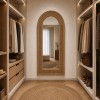Oglinda de podea Madan, lemn, sticla, natural, H.120 cm, MILD000075-WOOD