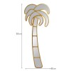 Oglinda Palmier, metal, sticla, aurie, H.156 cm, MILD000077-GL