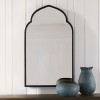 Oglinda Laki, metal, sticla, neagra, H.90 cm, MILD000080-BK