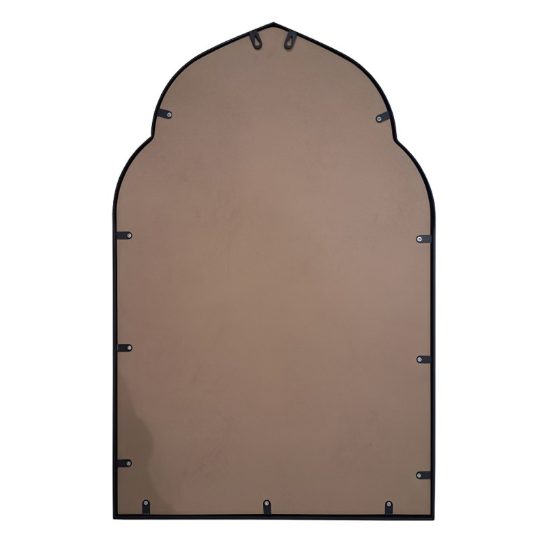 Oglinda Laki, metal, sticla, neagra, H.90 cm, MILD000080-BK