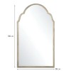 Oglinda Dolna, metal, sticla, argintiu, H.100 cm, MILD000081-SI