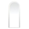 Oglinda de podea Zagora, lemn, sticla, alba, H.190 cm, MILD000084-BG