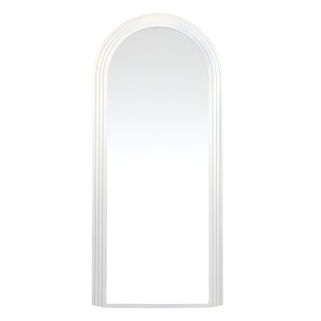 Oglinda de podea Zagora, lemn, sticla, alba, H.190 cm, MILD000084-BG