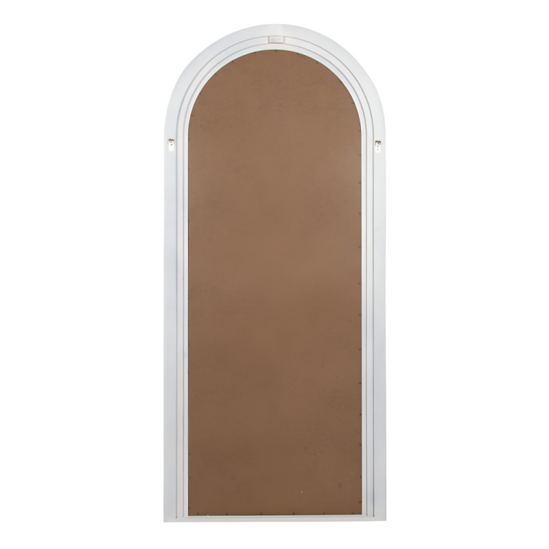 Oglinda de podea Zagora, lemn, sticla, alba, H.190 cm, MILD000084-BG