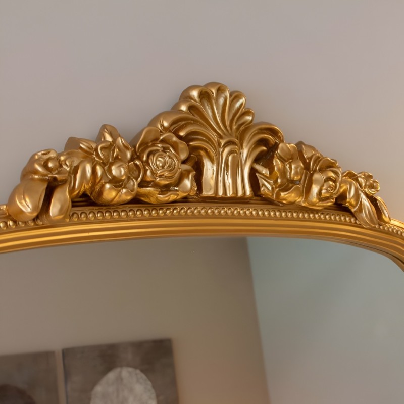 Oglinda Melnik, MDF, sticla, aurie, L.76 cm, MILD000085-GL