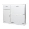 Dulap pentru pantofi Bolzano, MDF, alb, H.93 cm, MILD000086-WH