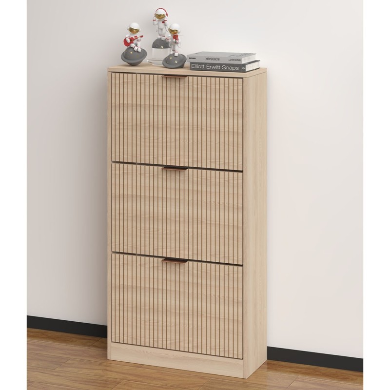 Dulap pentru pantofi Lucca, MDF, bej, H.118 cm, MILD000088-BG