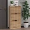 Dulap pentru pantofi Lucca, MDF, natural, H.118 cm, MILD000088-WOOD