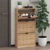 Dulap pentru pantofi Lucca, MDF, natural, H.118 cm, MILD000088-WOOD