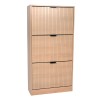 Dulap pentru pantofi Lucca, MDF, natural, H.118 cm, MILD000088-WOOD