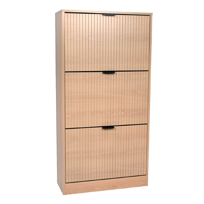 Dulap pentru pantofi Lucca, MDF, natural, H.118 cm, MILD000088-WOOD