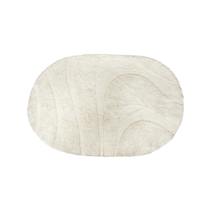 Covor Vievis, bumbac, alb, 120 X 180 cm, MILD000102-WH