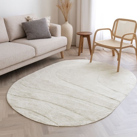Covor Vievis, bumbac, alb, 160 X 230 cm, MILD000103-WH