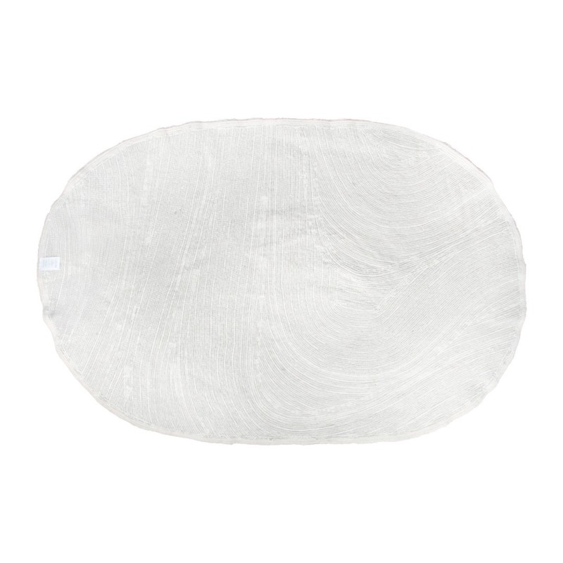 Covor Vievis, bumbac, alb, 160 X 230 cm, MILD000103-WH