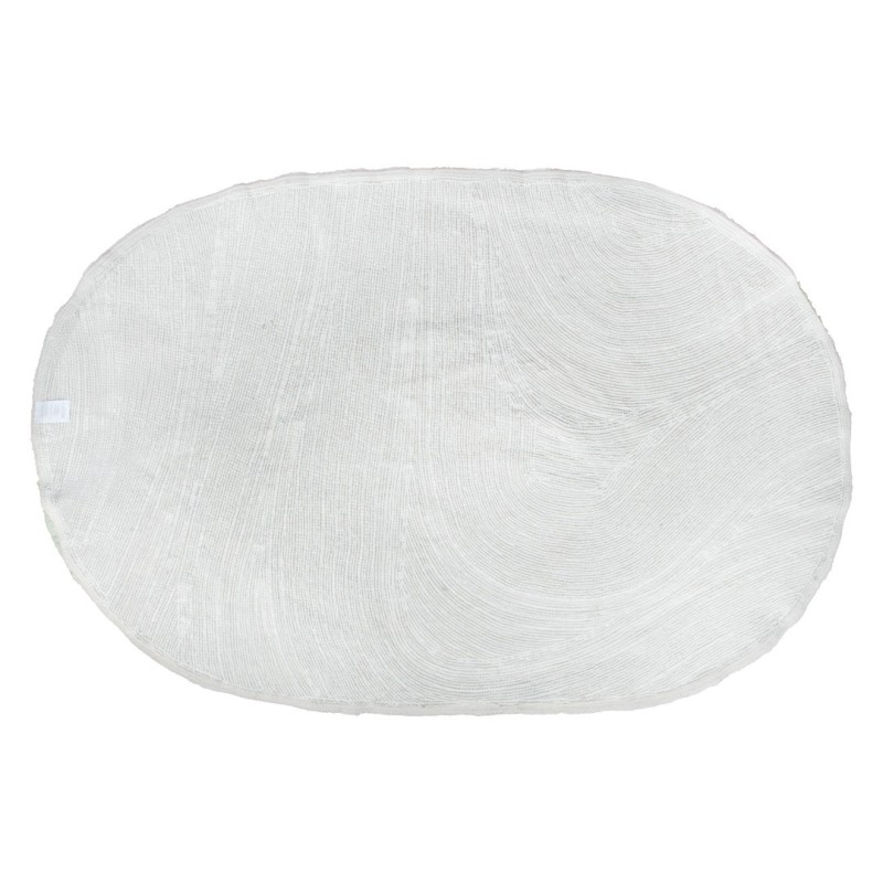 Covor Vievis, bumbac, alb, 200 X 290 cm, MILD000104-WH