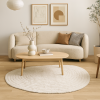 Covor Seduva, bumbac, bej, 120 X 180 cm, MILD000106-WH