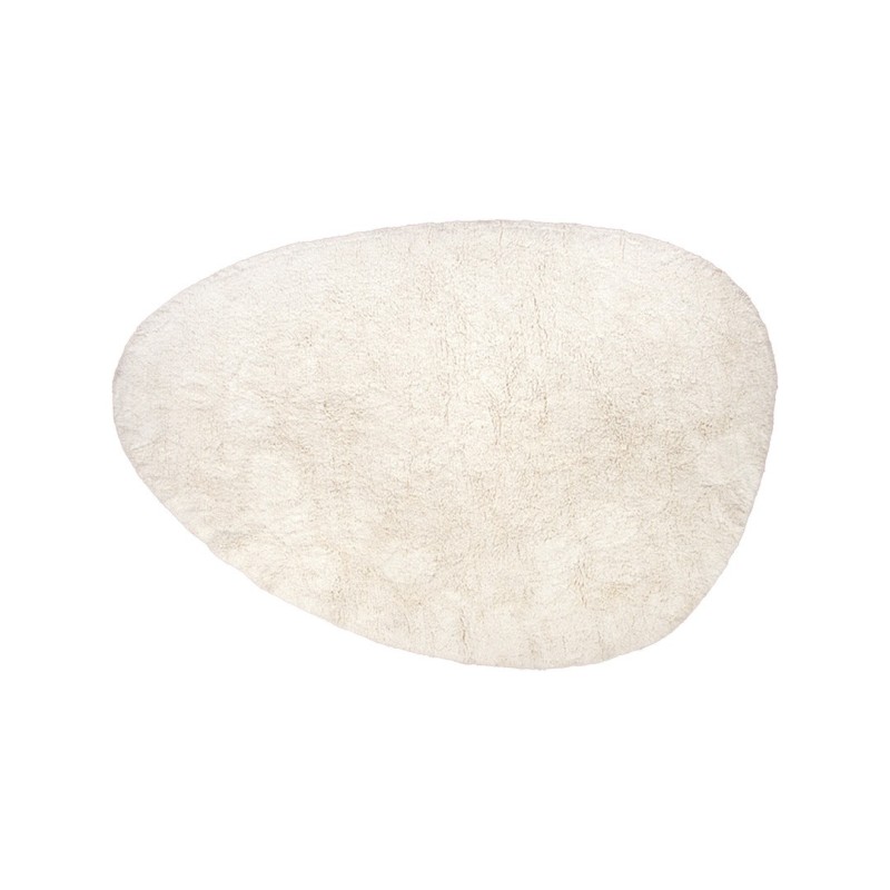 Covor Neringa, bumbac, alb, 120 X 180 cm, MILD000109-WH