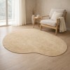 Covor Silute, bumbac, bej, 160 X 230 cm, MILD000112-BG