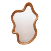 Oglinda Flen, lemn, sticla, natural, H.81 cm, MILD000116-WOOD