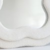 Oglinda Granna, material textil, sticla, alba, H.70 cm, MILD000117-WH