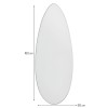 Oglinda Kumia, sticla, transparent, H.160 cm, MILD000118-UN