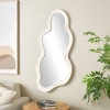 Oglinda Tranas, lemn, sticla, alba, H.98 cm, MILD000120-WH