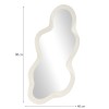 Oglinda Tranas, lemn, sticla, alba, H.98 cm, MILD000120-WH