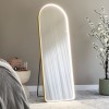 Oglinda de podea iluminata Atrani, metal, sticla, aurie, H.160 cm, MILD000122-GL