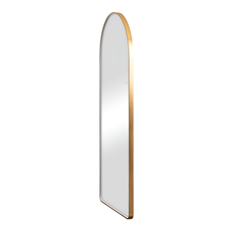 Oglinda de podea iluminata Atrani, metal, sticla, aurie, H.160 cm, MILD000122-GL