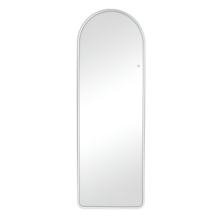 Oglinda de podea iluminata Atrani, metal, sticla, argintiu, H.160 cm, MILD000122-SI