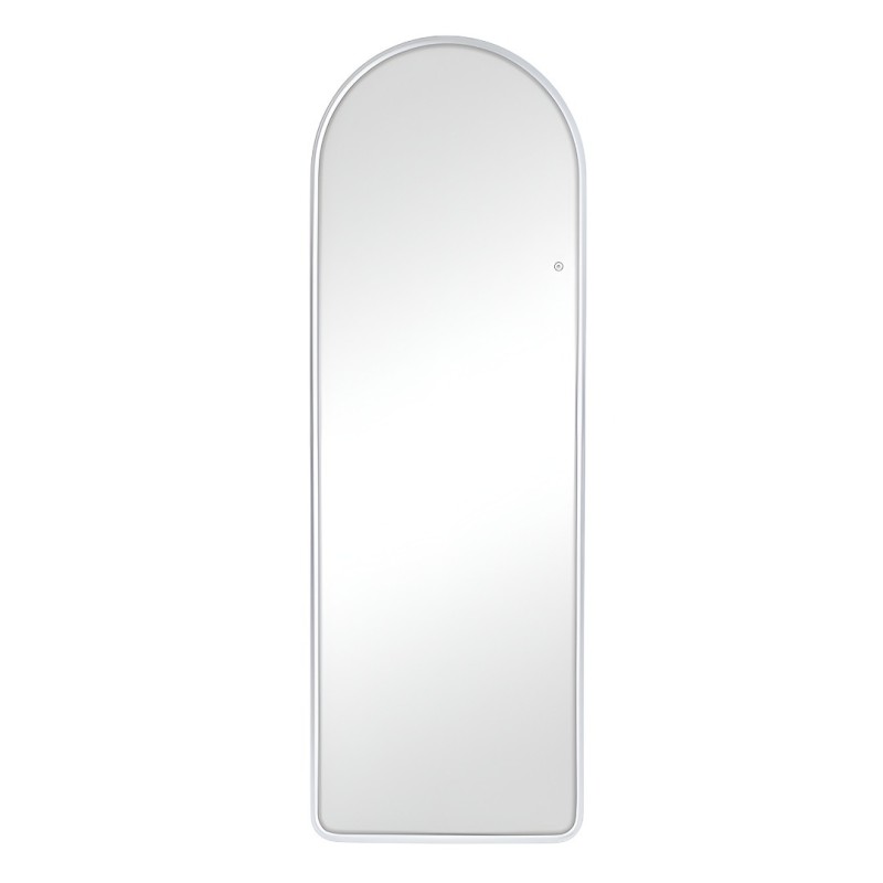 Oglinda de podea iluminata Atrani, metal, sticla, argintiu, H.160 cm, MILD000122-SI