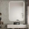 Oglinda cu iluminare Budva, sticla, transparent, H.80 cm, MILD000123-UN
