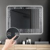 Oglinda cu iluminare Budva, sticla, transparent, H.80 cm, MILD000123-UN