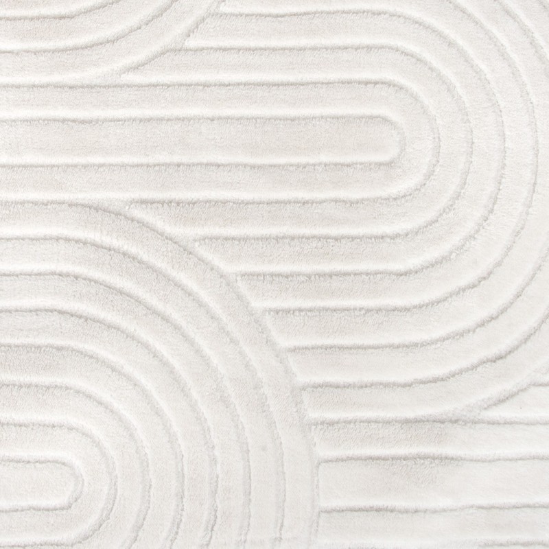 Covor Rumia, poliester, alb, 160 X 230 cm, MILD000124-WH