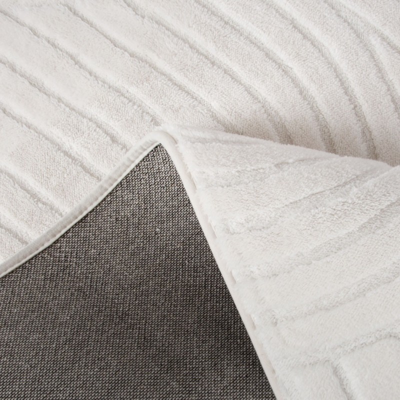 Covor Rumia, poliester, alb, 160 X 230 cm, MILD000124-WH