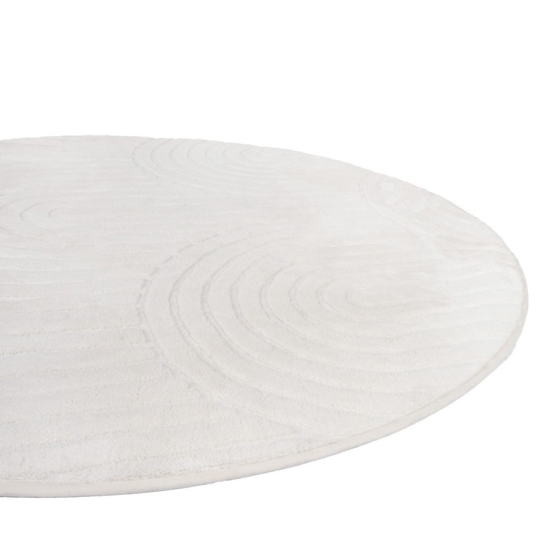 Covor Rumia, poliester, alb, D.200 cm, MILD000130-WH