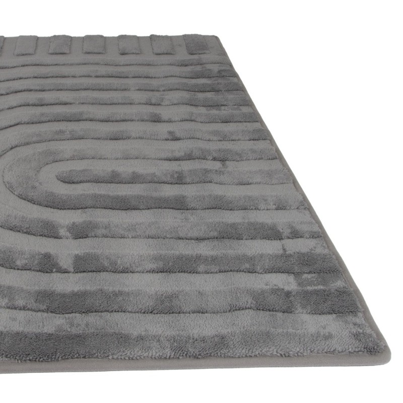 Covor Trani, poliester, gri, 160 X 230 cm, MILD000139-TP