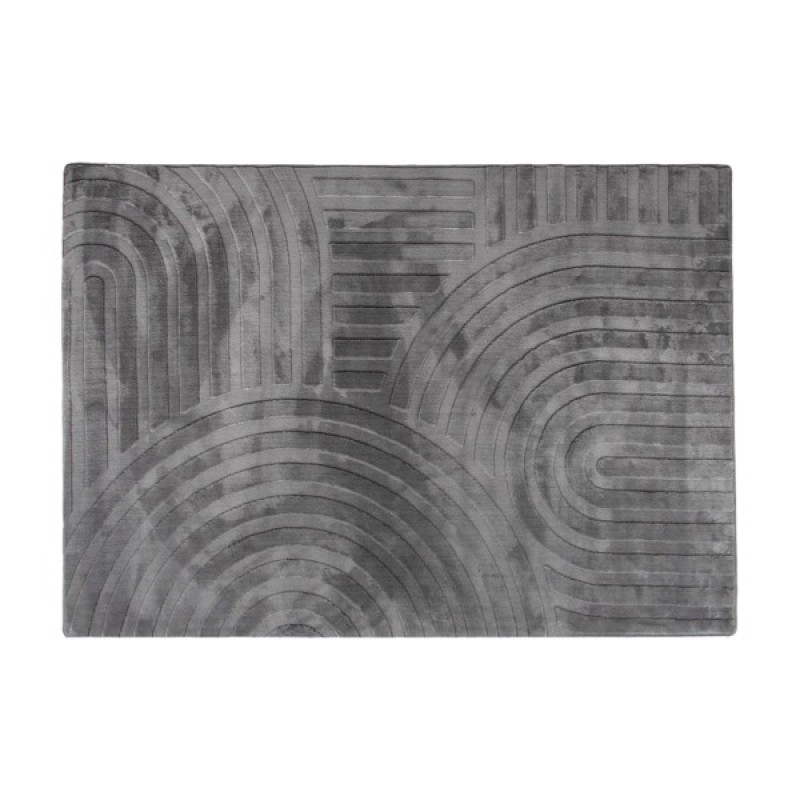 Covor Trani, poliester, gri, 160 X 230 cm, MILD000139-TP