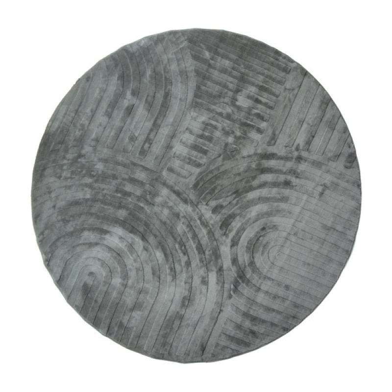 Covor Trani, poliester, gri, D.200 cm, MILD000143-TP