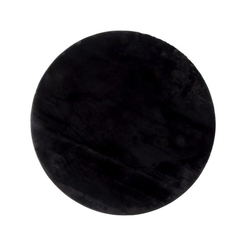 Covor Pavia, poliester, negru, D.160 cm, MILD000149-BK