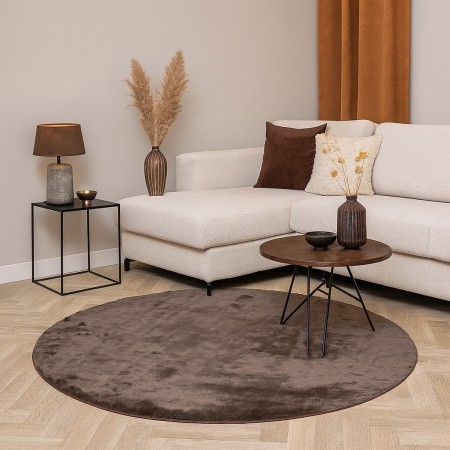 Covor Pavia, poliester, taupe, D.160 cm, MILD000149-TP