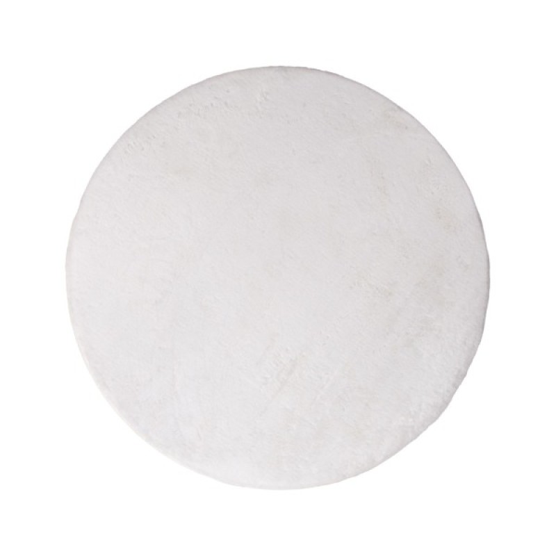 Covor Pavia, poliester, alb, D.200 cm, MILD000149-WH